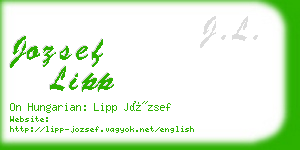 jozsef lipp business card